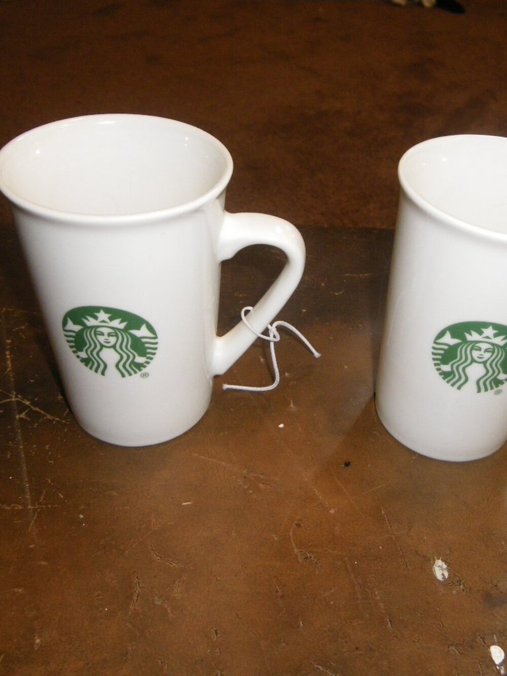 2 2019 Starbucks Classic Mermaid Logo Tall 10 oz. Ceramic Coffee Mugs